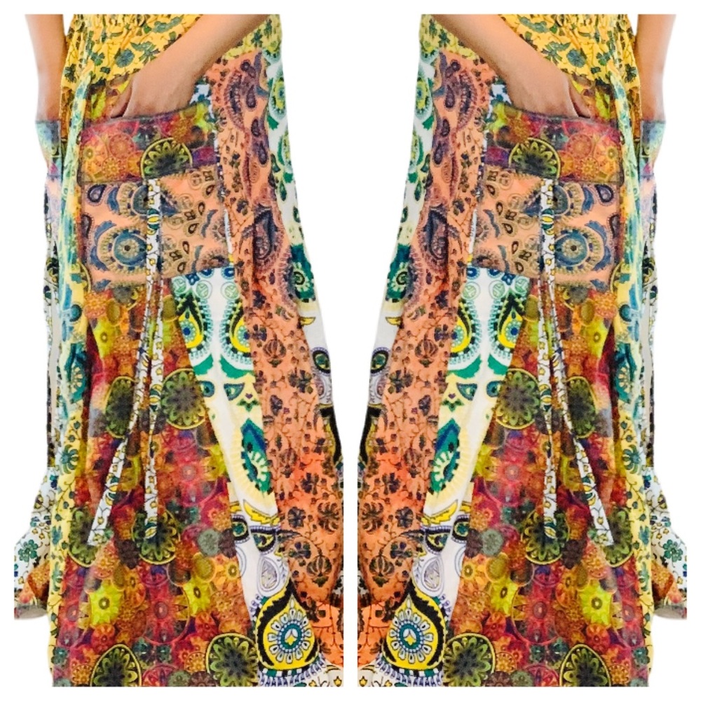 Handmade Boho Maxi Skirt Maxi Goddess Skirt Hand-made